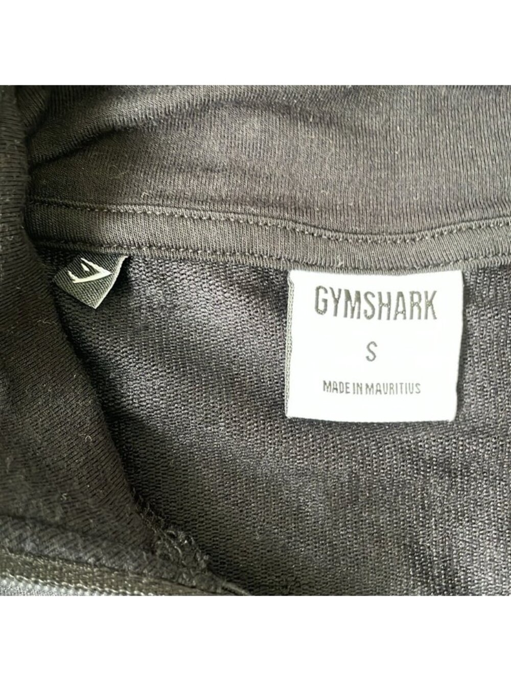 VGC Gymshark 1/4 Zip Cropped Top with Front Pocket - Size Small - Picture 3 of 5